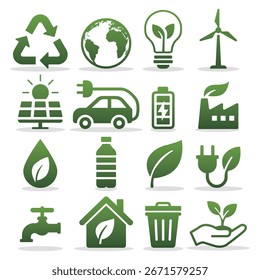Desarrollo sostenible, icono, ilustración Vector
