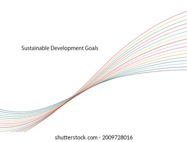 Sustainable Development image line abstract cmyk frame 2