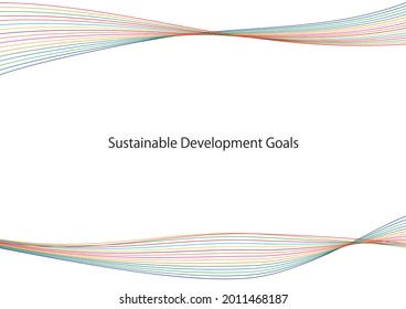 Sustainable Development image line abstract cmyk frame 1