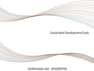 Sustainable Development image line abstract cmyk frame 