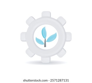 Sustainable development industrial gear concept