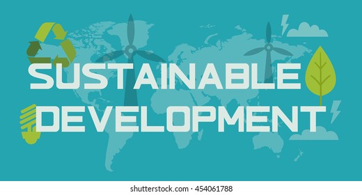 Sustainable Development Web Banner Set Human Stock Vector (Royalty Free ...