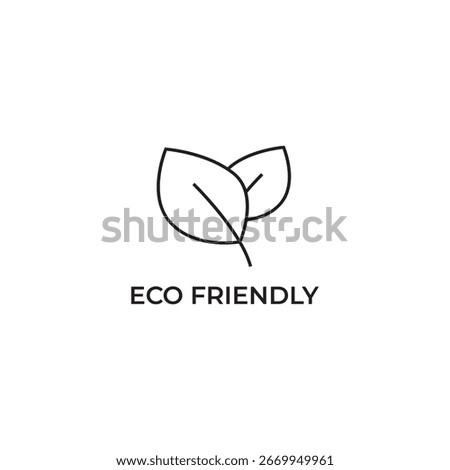Sustainable Eco Friendly Environmental Leaf Icon Set
