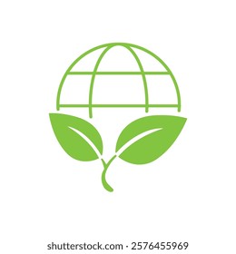 Sustainable. Eco friendly.Vector illustration isolated on white background.