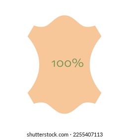Sustainable eco vegan leather symbols set for clothes tag. Vector stock illustration isolated on white background. EPS10