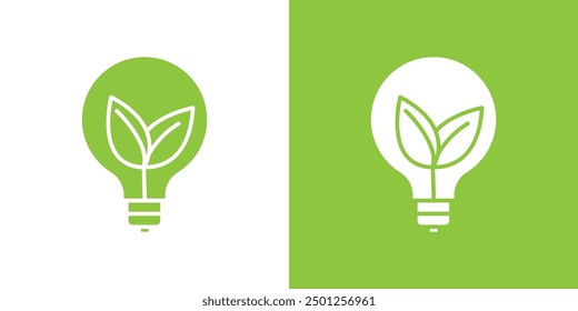 Sustainable ecological energy icon Symbol mark in filled style