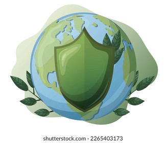 Sustainable economic growth with renewable energy and natural re.sources. protecting the planet. green resources