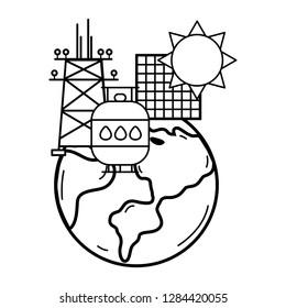 sustainable energy with globe