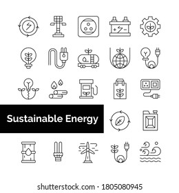 Symbol für nachhaltige Energie Vektorgrafik