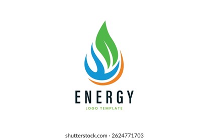 Sustainable Energy Logo Design with Nature Elements