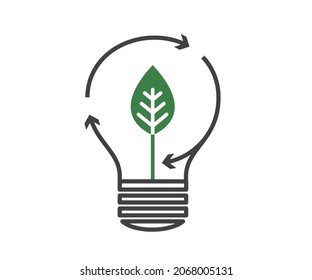 Conceptos de ahorro de energía sostenible, energía renovable, ecología verde y concepto de protección del medio ambiente. vector modificable.
