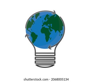 Sustainable energy saving concepts, Renewable energy, Green ecology and environmental protection concept. editable vector.

