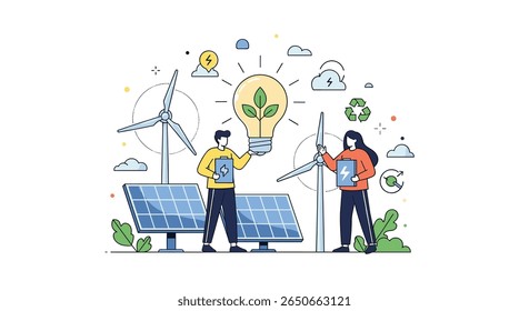 Sustainable energy solutions for a greener future promoting renewable power sources like solar and wind energy