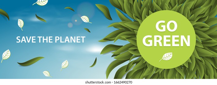 Sustainable environment, Saving environmental sustainability in ecosystem, International day of forest, World forestry day and CSR Go green concept. Vector illustration