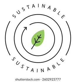 Sustainable Environmental Renewable Green Solutions Vector Icon Design with editable Stroke