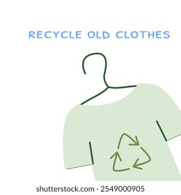 Sustainable fashion: recycle old clothes for an eco-friendly future.