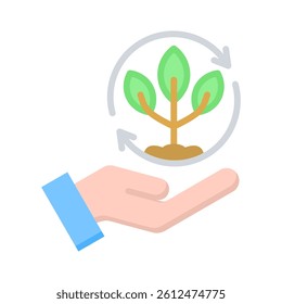 Sustainable Icon Element for Design