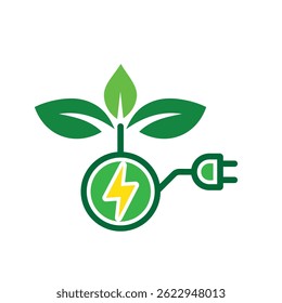 sustainable icon. green energy vector. reuse, recycle, net zero, green energy, eco-friendly concept. Solid design style