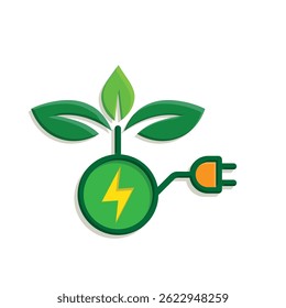 ícone sustentável. vetor de energia verde. reutilizar, reciclar, zero líquido, energia verde, conceito ecológico. Estilo de design 3D simples