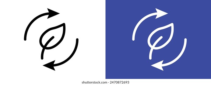 Sustainable icon logo set vector