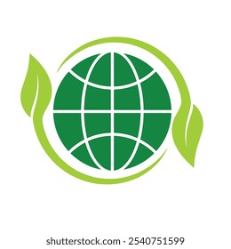 sustainable icon. with reuse, recycle, renewal for carbon reduction, net zero, green energy, eco friendly concept. simple design style. vector illustration