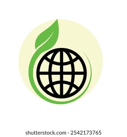 sustainable icon. with reuse, recycle, renewal for carbon reduction, net zero, green energy, eco friendly concept. mixed design style. vector illustration