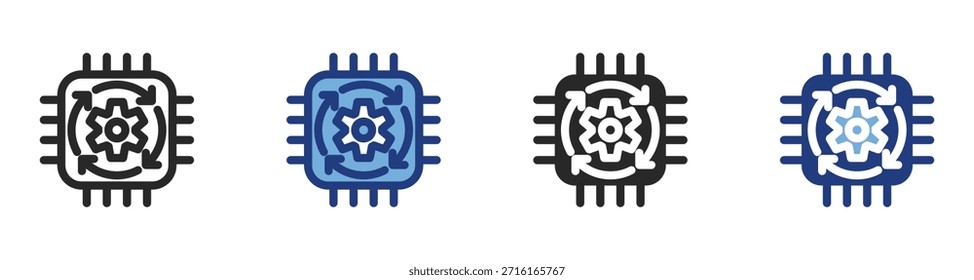 Conjunto de iconos sostenibles con múltiples estilos Ilustración vectorial