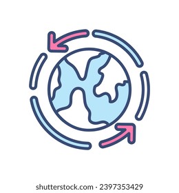 Icono sostenible en vector. Ilustración