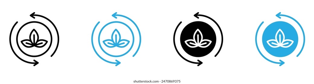 Colección de conjunto de Vector de iconos sostenibles para el Web