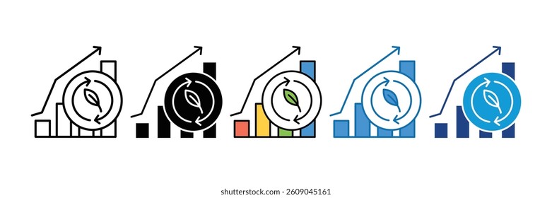 Sustainable Investment Icon Set Multiple Style Collection