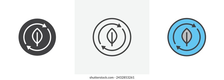 Sustainable Isolated Line Icon Style Design. Simple Vector Illustration
