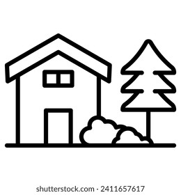 Sustainable Living icon line vector illustration