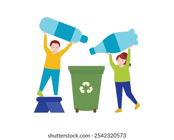 Sustainable Living to Save Earth Illustration