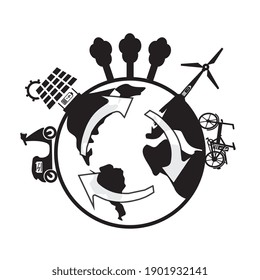 Sustainable Living, worldwide, Recycling, Clean energy