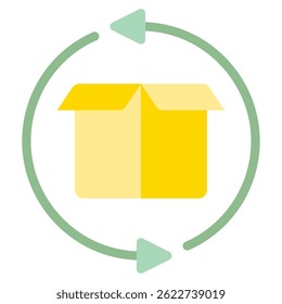 Icono de materiales sostenibles, para Web, App, infografía, etc