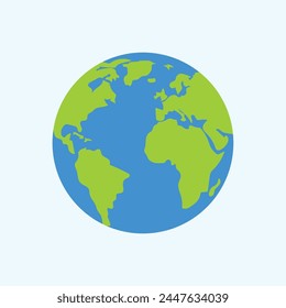 Sustainable nature, earth globe vector illustration.