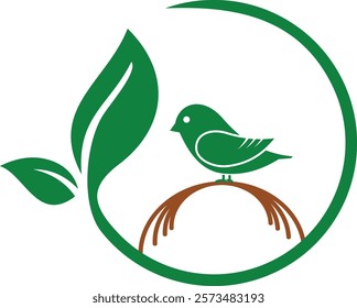 A sustainable and nature inspired logo design