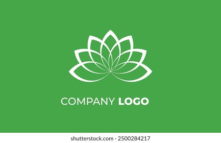 sustainable and nature-inspired custom-designed eco-friendly spa logo for organic wellness and green branding