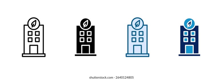 Sustainable Office Icon Set Multiple Style Collection