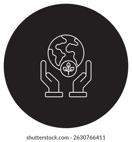 Sustainable Operation icon, Driving Efficiency Through Sustainable Operations, Green Growth: Strategies for Sustainable Business Practices, vector