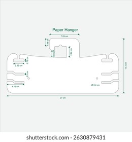 Sustainable Paper Hanger Die Cut garments packaging 