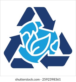 Sustainable Practices Icon Element For Design