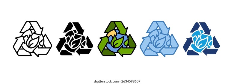 Nachhaltige Praktiken Symbolelement für Design