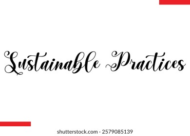 Sustainable Practices Typography Text eco Saying