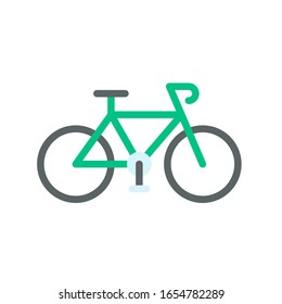 sustainable or recycle related sustainable bicycle vector in flat style