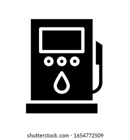 sustainable or recycle related petrol pump or fuel pump vector in solid design