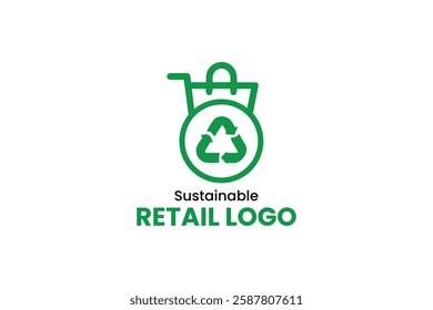 sustainable retail logo, grocery logo, eco friendly logo, sustainability business logo