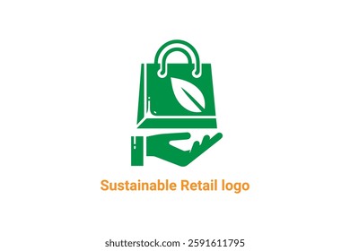 sustainable retail logo, grocery logo, eco friendly logo, sustainability business logo