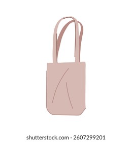 sustainable reusable grocery bag cartoon. tote shopping, environment free, canvas recyclable sustainable reusable grocery bag sign. isolated symbol vector illustration