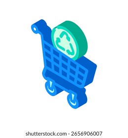 sustainable sourcing isometric icon vector. sustainable sourcing sign. isolated symbol illustration